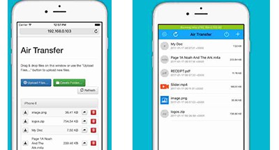 wirelessly transfer music to iPhone 8