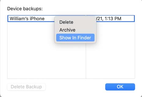 how to backup iPhone to Mac external hard drive