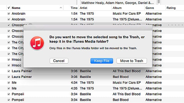 How do you remove songs from an iPod?