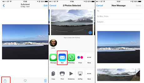 Send iOS 17 iPhone 7 files to Mac