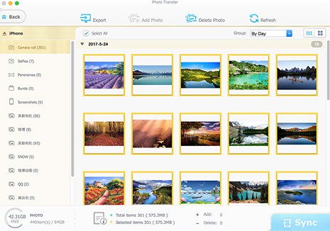 backup iPhone photos to Mac