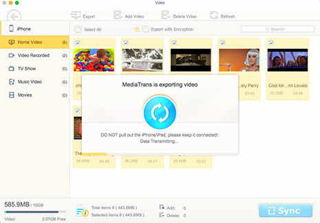 Backup iPad Photo Music Video to Mac