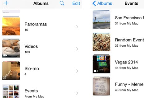 how to delete photo albums from iphone