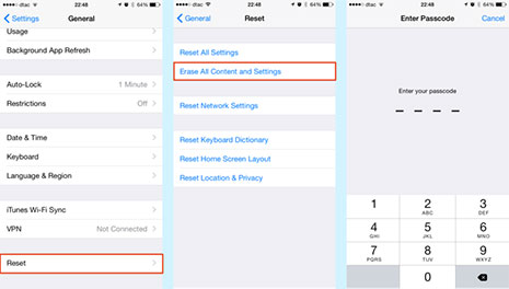 Factory Resetting iPhone