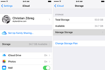 iCloud storage full error fix