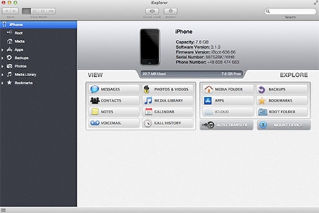 iPhone file manager