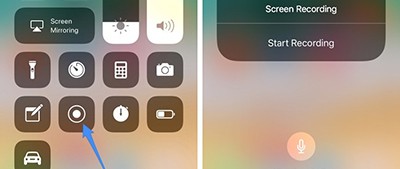 turn on screen recording on iPhone