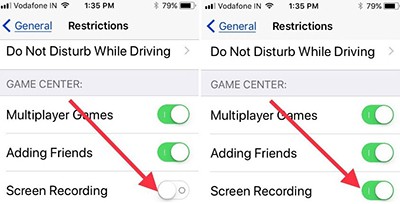 solve iOS 11 screen recording icon blinking issue