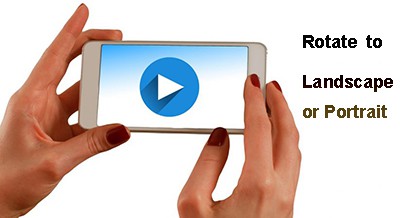 rotate iPhone video orientation