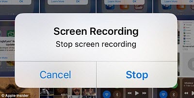 iOS 11 screen recording won't stop