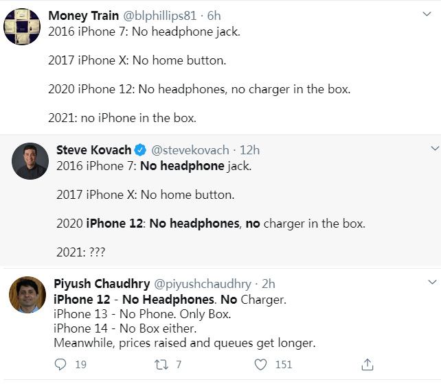 iPhone 12 No headphones and chargers