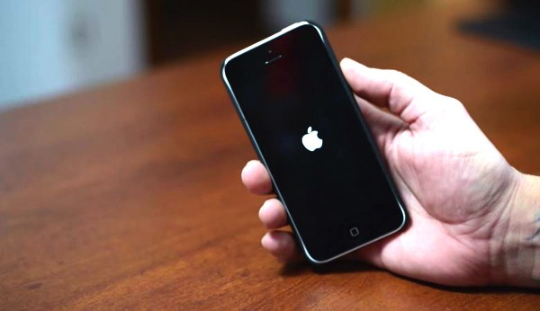 fix iPhone stuck on apple logo - restart iPhone