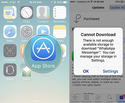 iPhone won't update app on iOS 11