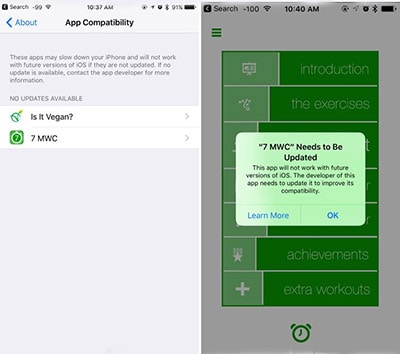 delete outdated apps