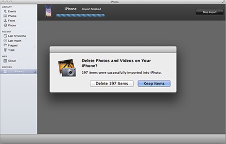 remove iPhone 8 photos with iPhoto
