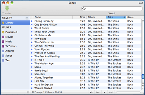iPod music backup software - Senuti