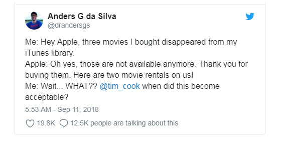 iTunes movies disappearing issue