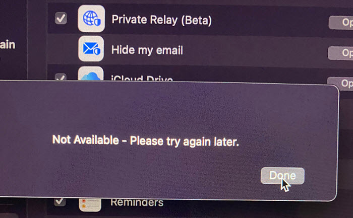 macoS Monterey email not working