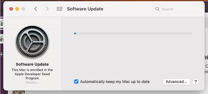 macoS Monterey update stuck