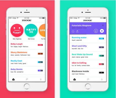 Best iPhone ringtone app - ZEDGETM Ringtones 