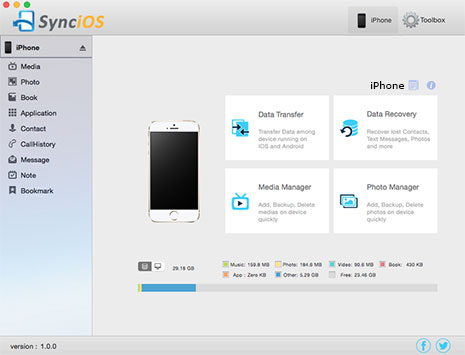 Syncios iPhone Manager