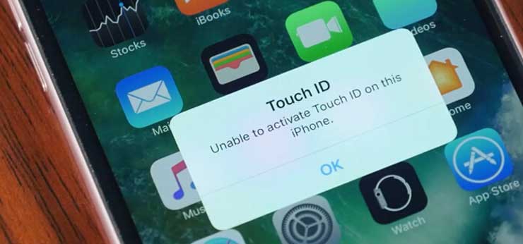touch id not working on iphone 