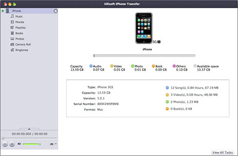 Xilisoft iPhone to Mac Transfer