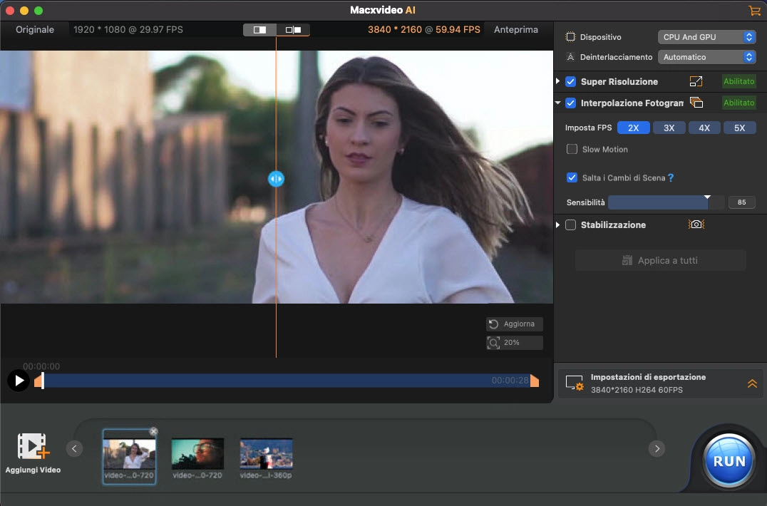 interpolazione dei frame