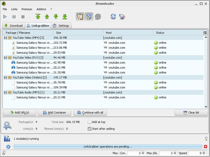 Download Age Restricted YouTube Videos - JDownloader