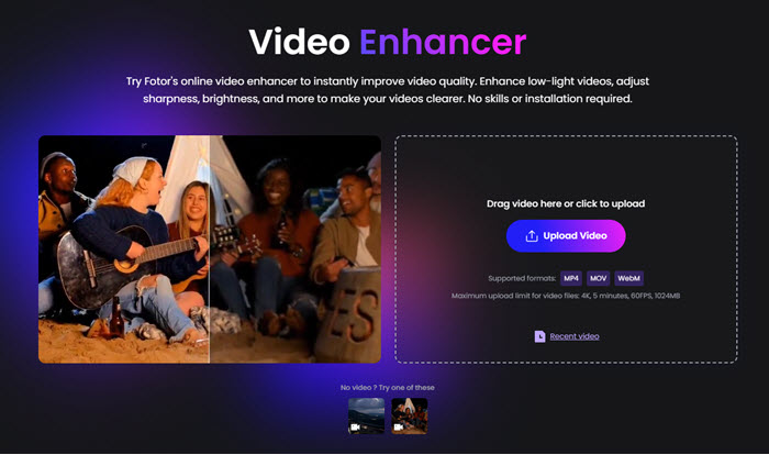 Fotor Video Enhancer