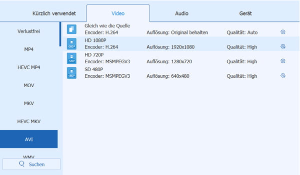 AnyMP4 DVD Ripper DVD in AVI umwandeln