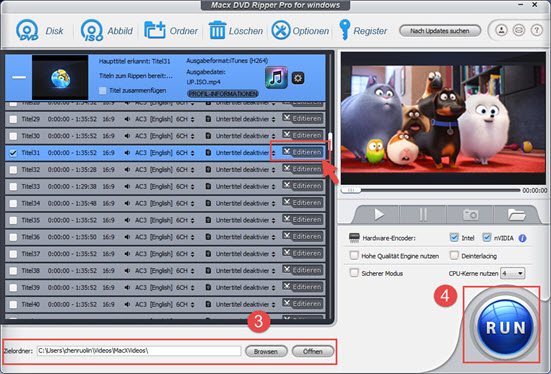 dvd in itunes importieren Mac