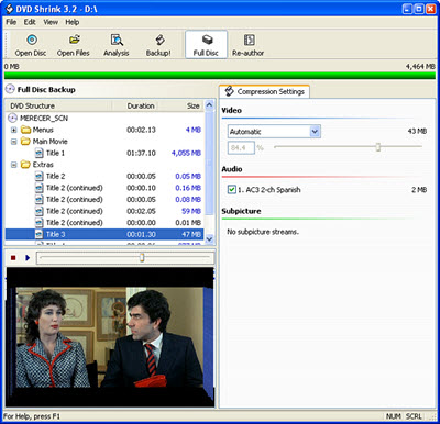 Free DVD Ripper DVD Shrink
