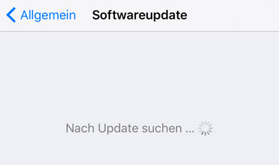 iOS 11 probleme: iPhone nach Update suchen ewig