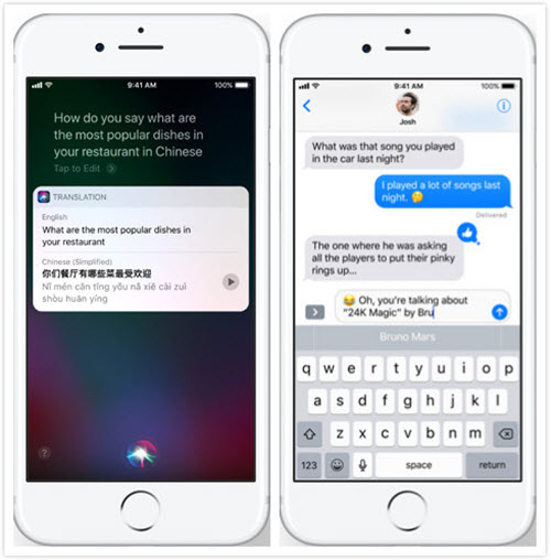 iOS 11 vs iOS 10: Siri wird natürlicher