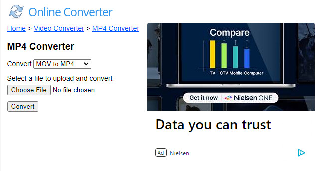 Konvertieren von MOV in MP4 online kostenlos