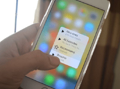 3D Touch lag überall nach dem iOS-Update