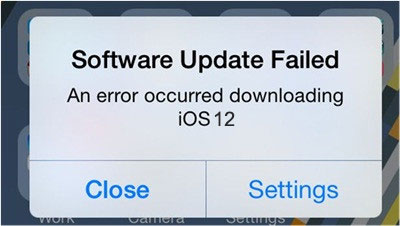 iOS 12/11 Update fehlgeschlagen
