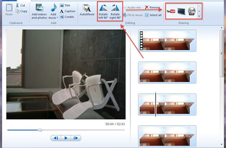 iPhone Video drehen Windows Movie Maker