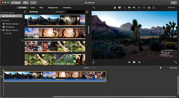 start editing in iMovie