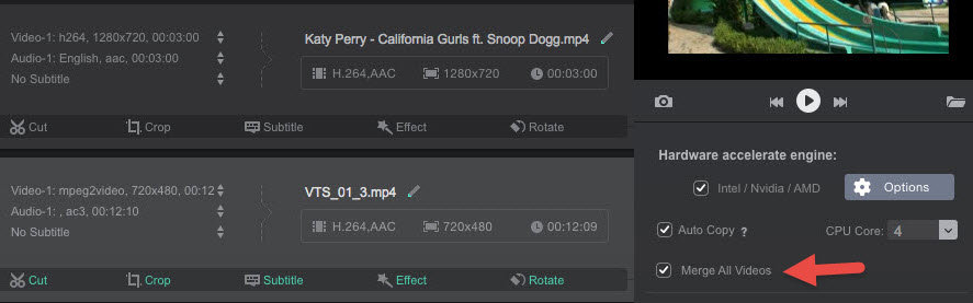 merge YouTube videos