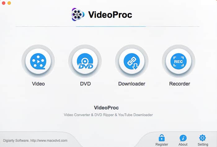 VideoProc interface